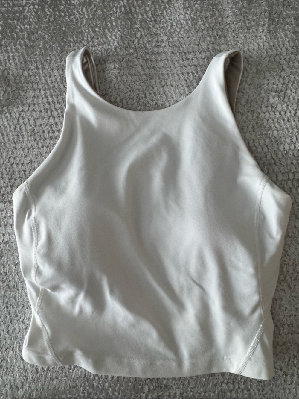 lululemon athletica Scoop-Neck Crop Tank - White